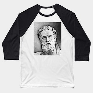 Xenophon Black And White Portrait | Xenophon Artwork 2 Baseball T-Shirt